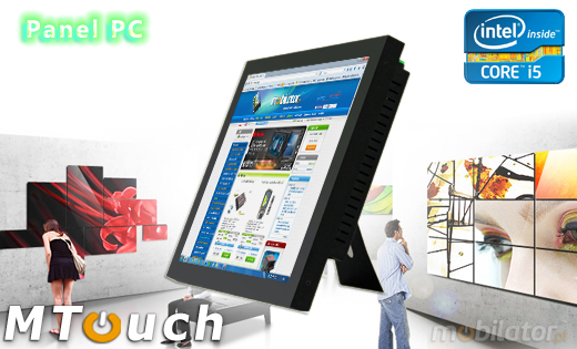 MTouch Industrial Przemysłowy PanelPC MobiBOX 15 - i5  Komputer panelowy Panel PC  Przemysłowy komputer panelowy Ekran rezystancyjny 5 wire resistive wyświetlacz 15 cali mobilator.pl New Portable Devices Windows RS-232 COM VGA HDMI Intel Core i3 i5 i7