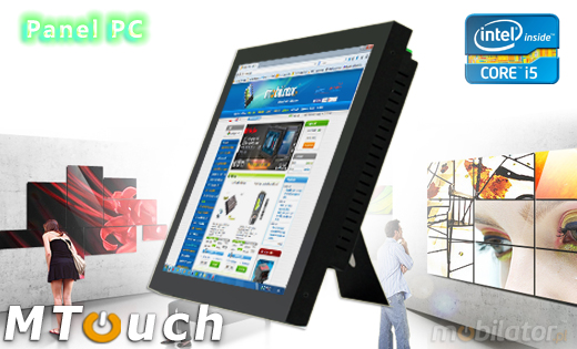 MTouch Industrial Przemysłowy PanelPC MobiBOX 17 - i5  Komputer panelowy Panel PC  Przemysłowy komputer panelowy Ekran rezystancyjny 5 wire resistive wyświetlacz 17 cali mobilator.pl New Portable Devices Windows RS-232 COM VGA HDMI Intel Core i3 i5 i7