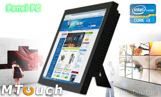MTouch Industrial Przemysłowy PanelPC MobiBOX 19 - i3  Komputer panelowy Panel PC  Przemysłowy komputer panelowy Ekran rezystancyjny 5 wire resistive wyświetlacz 19 cali mobilator.pl New Portable Devices Windows RS-232 COM VGA HDMI Intel Core i3 i5 i7