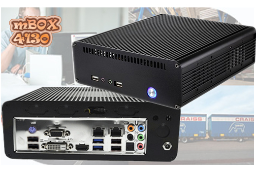 Przemysłowy MiniPC mBOX-4130 2LAN