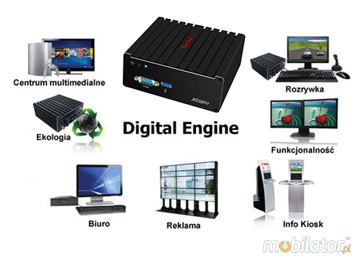 Przemysłowy Fanless MiniPC mBOX-JW310