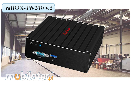 Przemysłowy Fanless MiniPC mBOX - JW310 v.3