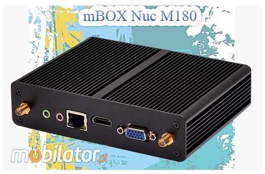 Przemysłowy Fanless MiniPC  MBOX Nuc M180