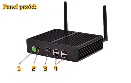 Przemysłowy Fanless MiniPC  MBOX Nuc M180
