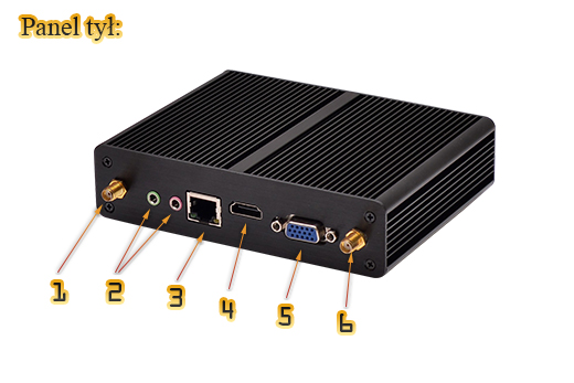Przemysłowy Fanless MiniPC  MBOX Nuc M180