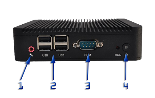 Przemysłowy Fanless MiniPC  MBOX Nuc Q100N