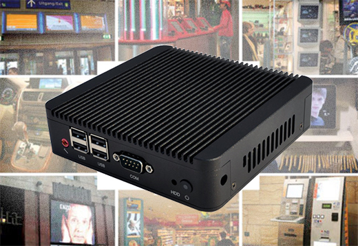 Przemysłowy Fanless MiniPC  MBOX Nuc Q100N