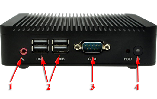 Przemysłowy Fanless MiniPC  MBOX Nuc Q100S