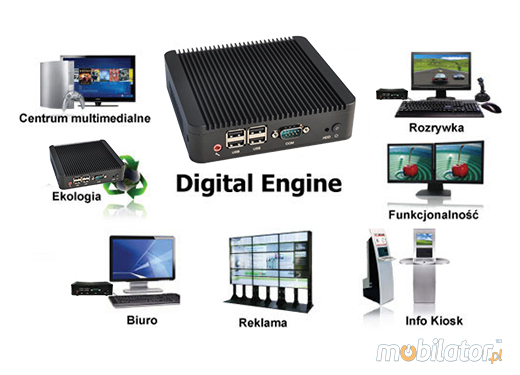 Industrial Fanless MiniPC mBOX Nuc Q100S