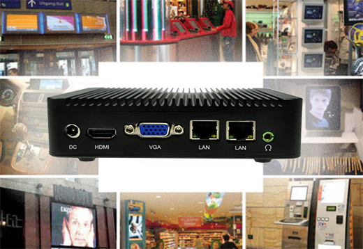 Industrial Fanless MiniPC mBOX Nuc Q100S