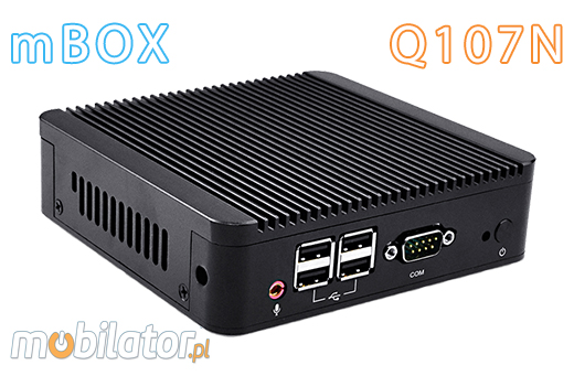 Komputer Przemysłowy Fanless MiniPC mBOX Nuc Q107N umpc mobilator ssd intel celeron 1007u