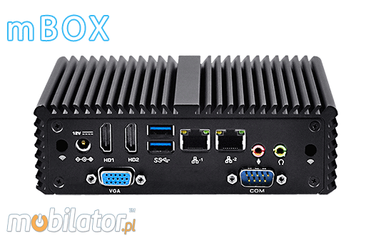 Komputer Przemysłowy Fanless MiniPC mBOX Nuc Q150P umpc mobilator ssd intel celeron