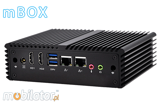Komputer Przemysłowy Fanless MiniPC mBOX Nuc Q150S umpc mobilator ssd intel celeron