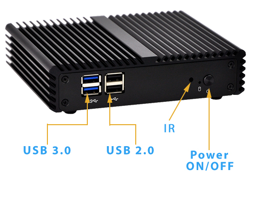 Komputer Przemysłowy Fanless MiniPC mBOX Nuc Q150S umpc mobilator ssd