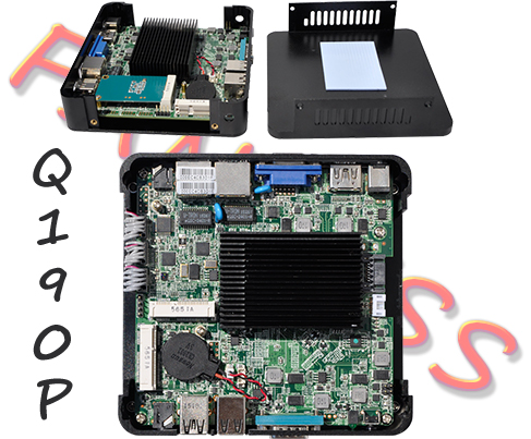 Computer Industrial Fanless MiniPC mBOX Nuc Q190P