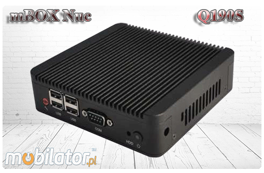 Industrial Fanless MiniPC mBOX Nuc Q190S