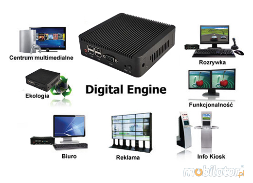 Industrial Fanless MiniPC mBOX Nuc Q190S