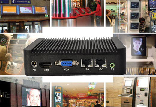 Computer Industrial Fanless MiniPC mBOX Nuc Q210S