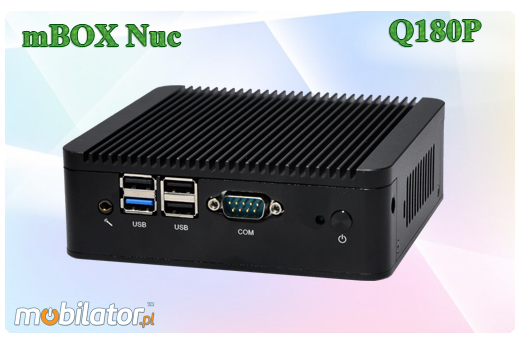 Przemysłowy Fanless MiniPC MBOX Nuc Q180P
