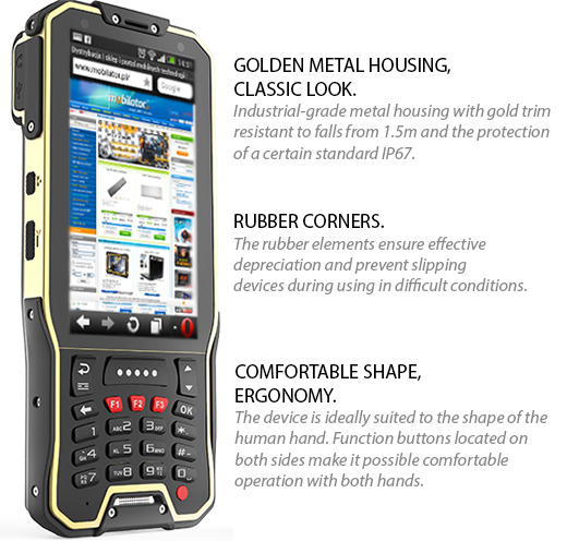 industrial data collector with android mobipad mt40