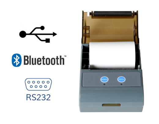 MobiPrint sq583 Drukarka termiczna mini drukarka kodów  Interfejs USB Bluetooth RS232 Mobilna Drukarka mobilator.pl windows android  New Portable Devices