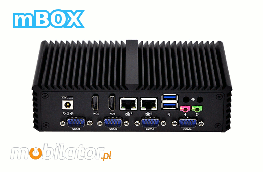 Industrial Computer Fanless MiniPC Qunso ssd intel core i5 wi-fi com usb 