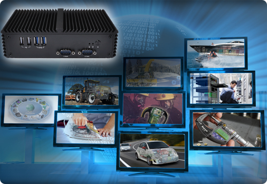 Industrial Computer Fanless MiniPC Qunso ssd intel core i5 wi-fi com usb 