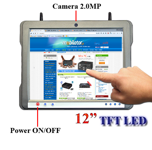 Panel Przemysłowy Fanless (Car PanelPC) moBOX-51228TA