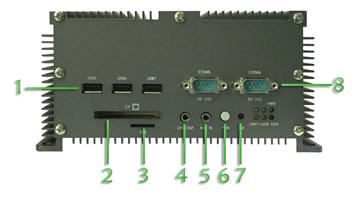 Komputer Przemysłowy Fanless MiniPC moBOX-525P1 (PCI)