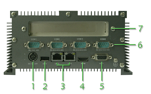 Fanless Industrial Computer MiniPC moBOX-525P1 (PCI)