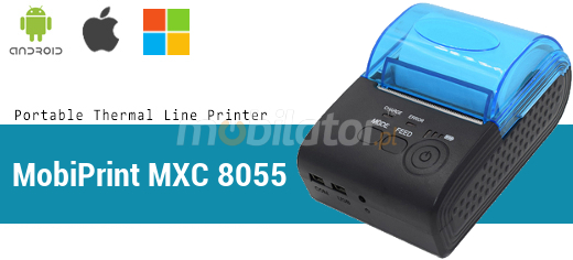 MobiPrint  MP-582LD Drukarka termiczna mini drukarka logo mechanizm Interfejs USB Bluetooth RS232 Mobilna Drukarka mobilator.pl windows android  New Portable Devices
