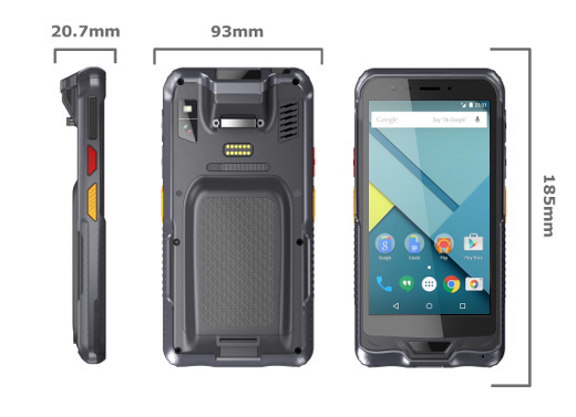 mobipad MP-Q62 1d 2d laser kolektor danych wymiary