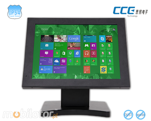CCETouch Industial Touch Monitor CCETM15-5WR Przemysłowy Monitor Panelowy Norma odporności IP54 Monitor dotykowy Ekran rezystancyjny 5 wire resistive wyświetlacz 15 cali LED mobilator.pl New Portable Devices VGA DVI HDMI