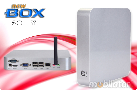 Industrial Computer Fanless MiniPC  nBOX-20-Y BAREBONE