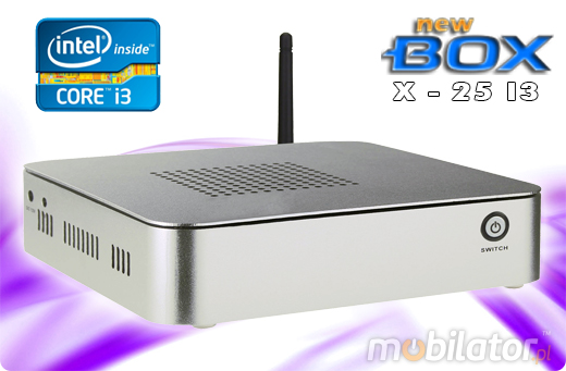Komputer Przemysłowy Fanless MiniPC nBOX-X-25 I3 BAREBONE