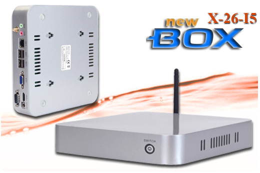Komputer Przemysłowy Fanless MiniPC nBOX-X-26-I5 BAREBONE