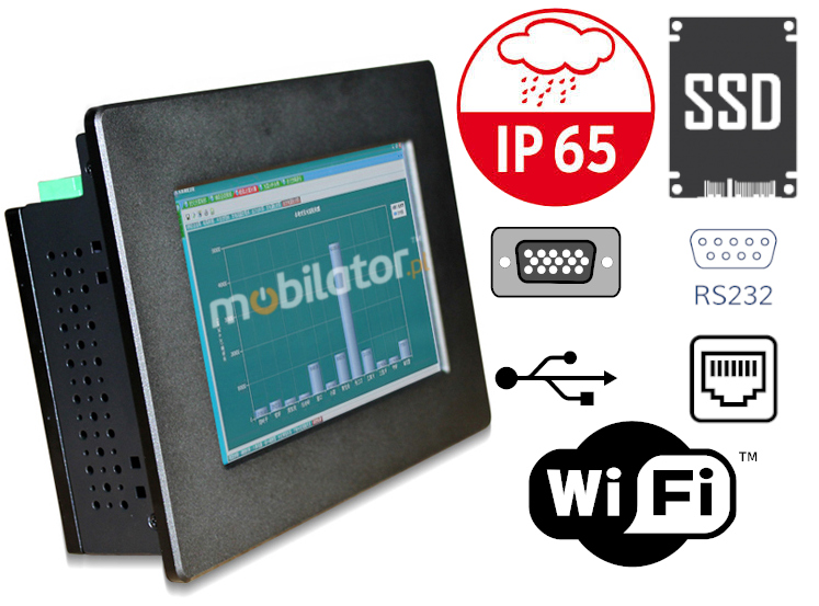 industrial panel operator panel PC industrial computer rugged waterproof dustproof schockproof resistant IP65 wifi