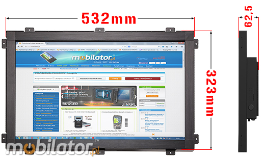 Komputer panelowy (Open Frame) CCETouch CT22-OPCR Komputer panelowy Panel PC Open Frame Przemysłowy komputer panelowy Ekran IR wyświetlacz 22 cale mobilator.pl New Portable Devices Windows Intel Celeron Open Frame Touch Screen PC CCETouch CT22-OPCR do zabudowy kiosk internetowy bankomat
