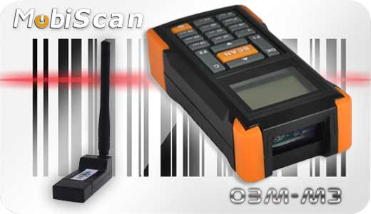 MobiScan  OBM-M3  Bluetooth MOBISCAN OBM-M3B Skaner 1D Laser Bezprzewodowy Bluetooth Poręczny MobiSCAN  Kompatybilny Windows Android IOS mobilator.pl New Portable Devices Mobilne Skanery kodów kreskowych MINI
