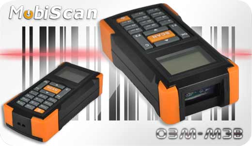 MobiScan  OBM-M3  Bluetooth MOBISCAN OBM-M3B Skaner 1D Laser Bezprzewodowy Bluetooth Poręczny MobiSCAN  Kompatybilny Windows Android IOS mobilator.pl New Portable Devices Mobilne Skanery kodów kreskowych MINI