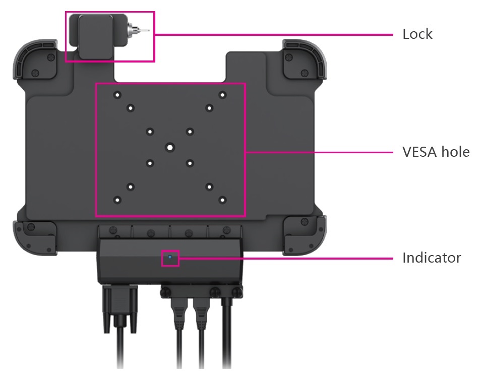 Lockable car holder for tablets I16H / T16 