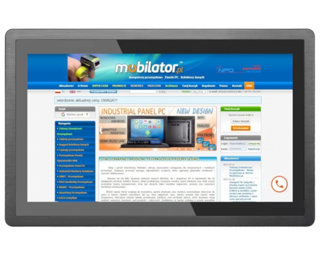 BiBOX-133PC2 (i7-10th) 2xLAN - Odporny ekran dotykowy z jakością HD i wytrzymałością IP65 procesor i7-10510U