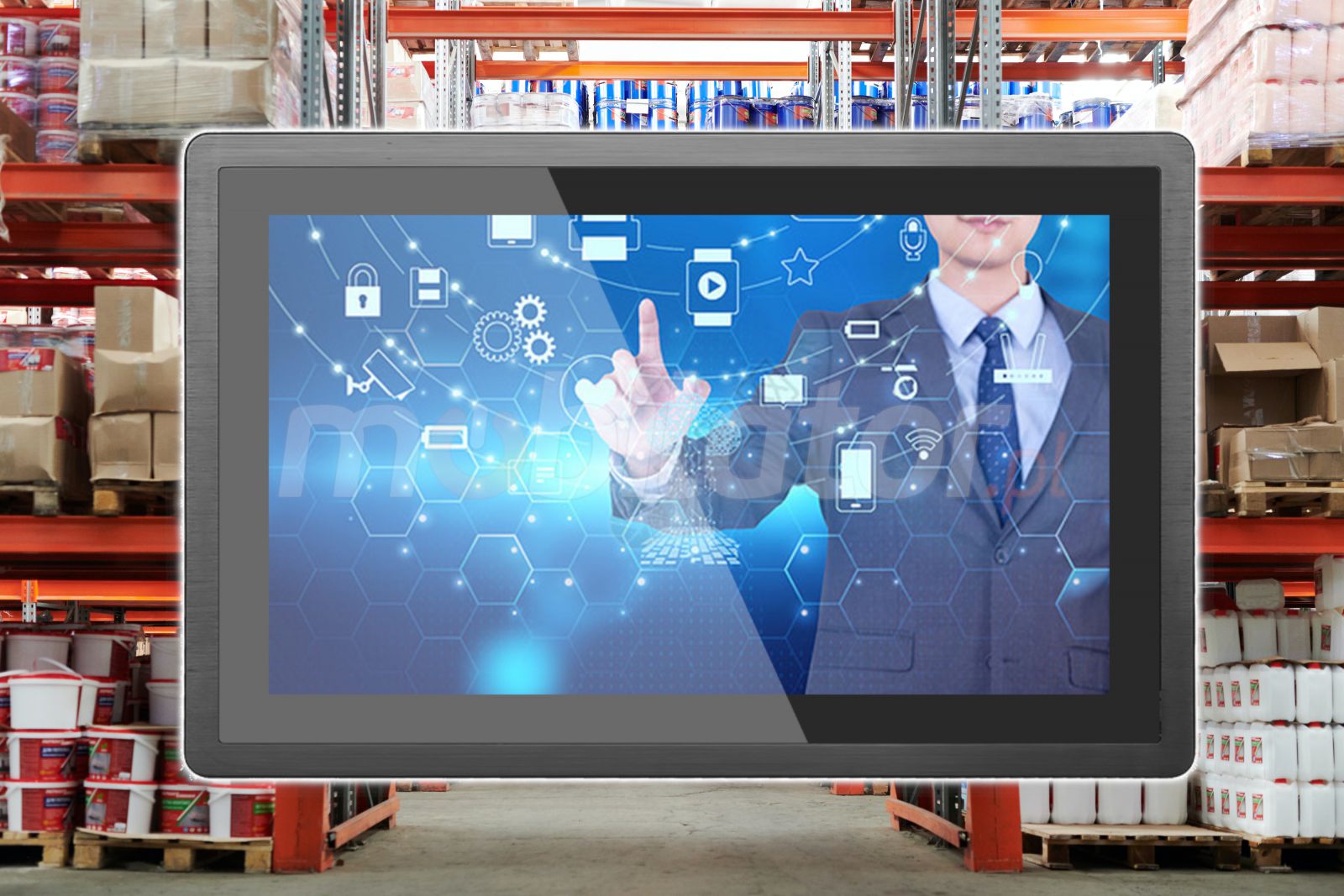 BiBOX-156PC1 - Industrial panel PC for use in warehouses, trade and services