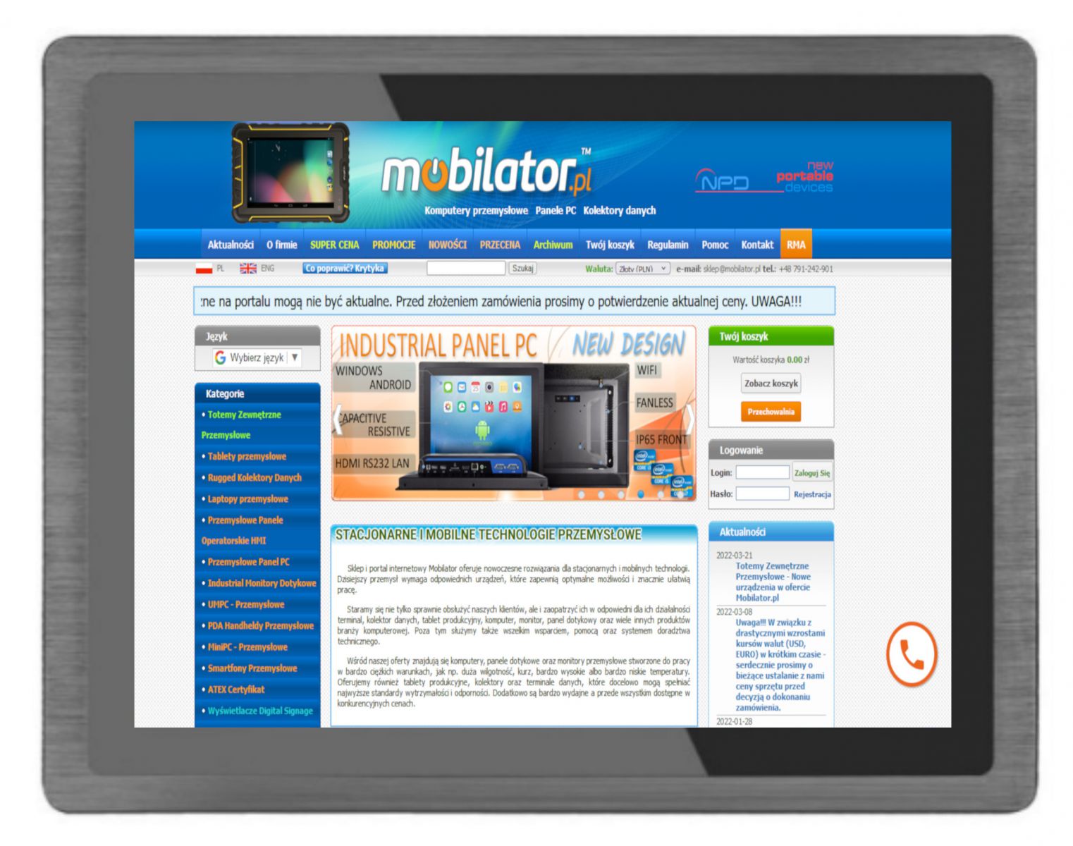 powerful and high-resolution display in BIBOX-156PC2