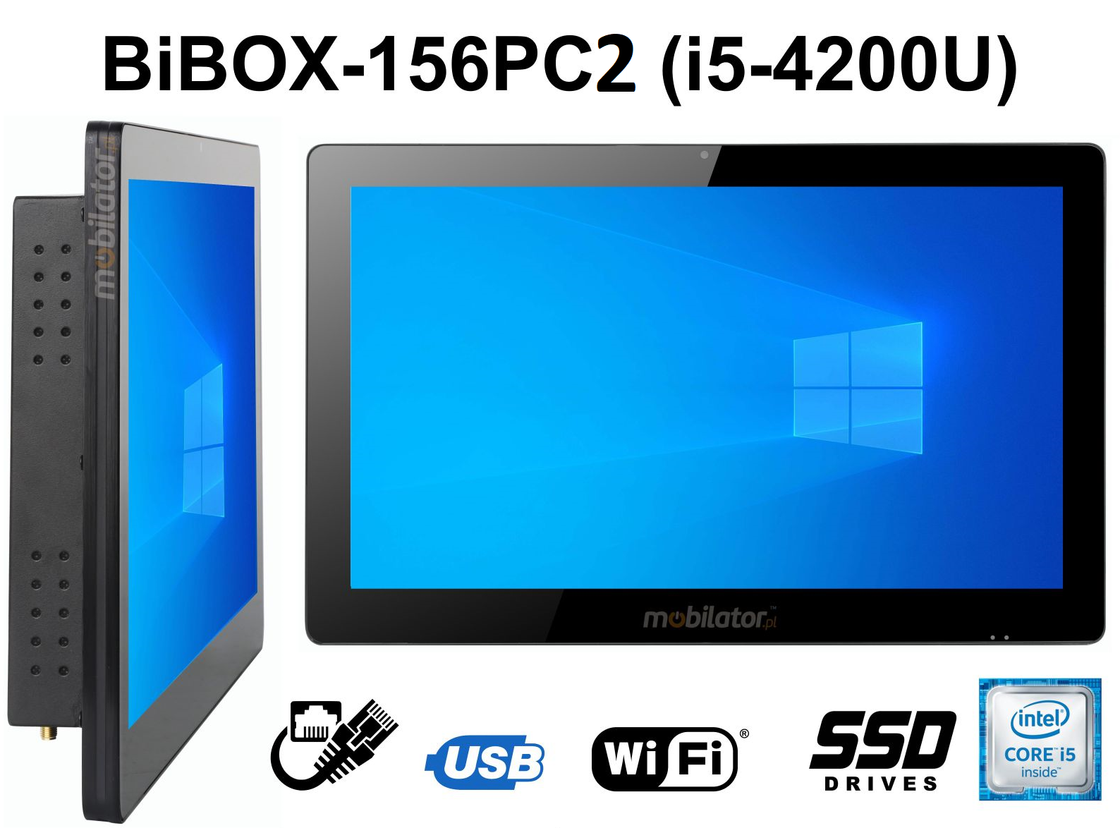 BIBOX-156PC2 Rugged panel computer