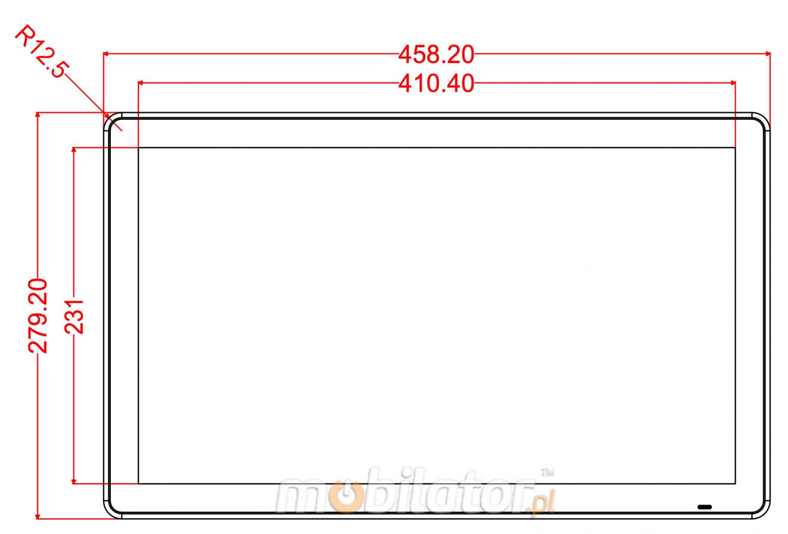 BiBox 185-I58 18.5 cala dotykowy przemysłowy komputer panelowy