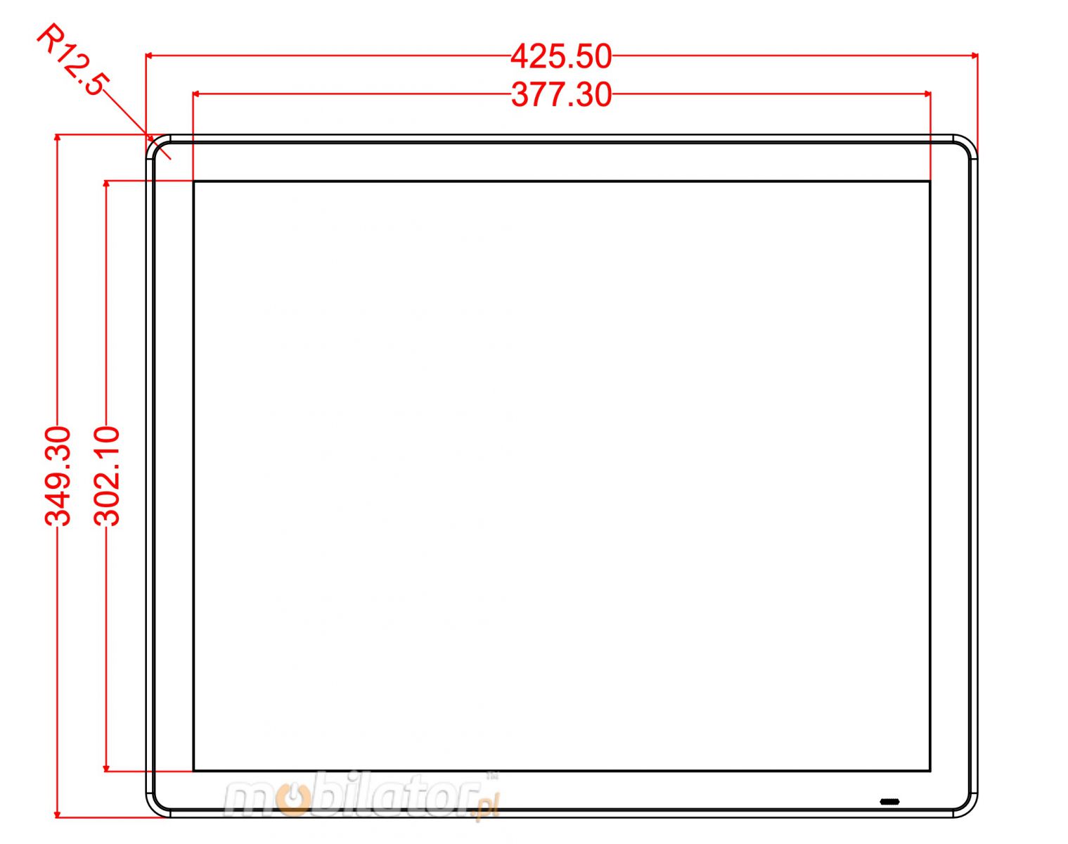 BiBox 19-I58 19 cali dotykowy przemysłowy komputer panelowy