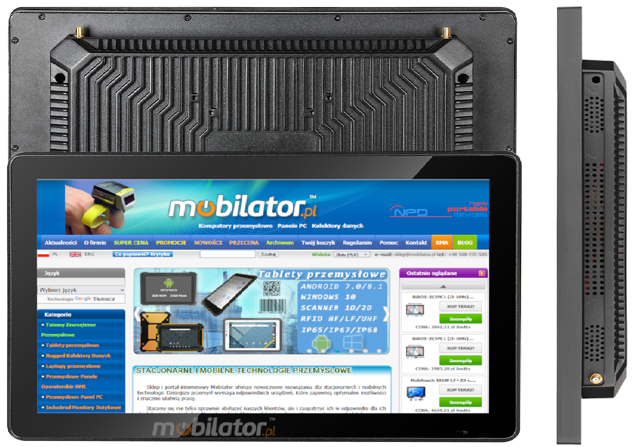 Computer panel BiBox 156-I58 with standard Narrow Bezel