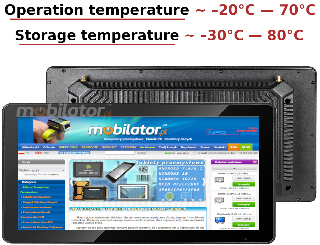 BiBox 156-I58 panel's resistance for extreme temperatures