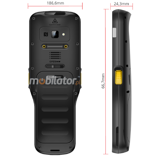  Chainway MC21 v.1 - Reinforced smartphone with a stylish design, resistant to dust and water.